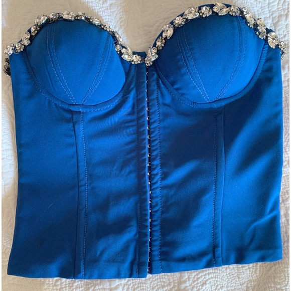 NBD | blue crystal corset - Picture 1 of 8